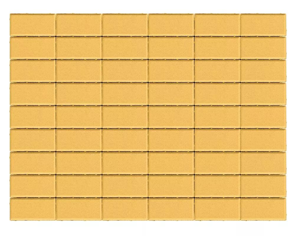 тротуарная плитка прямоугольник, желтый, h=40 мм